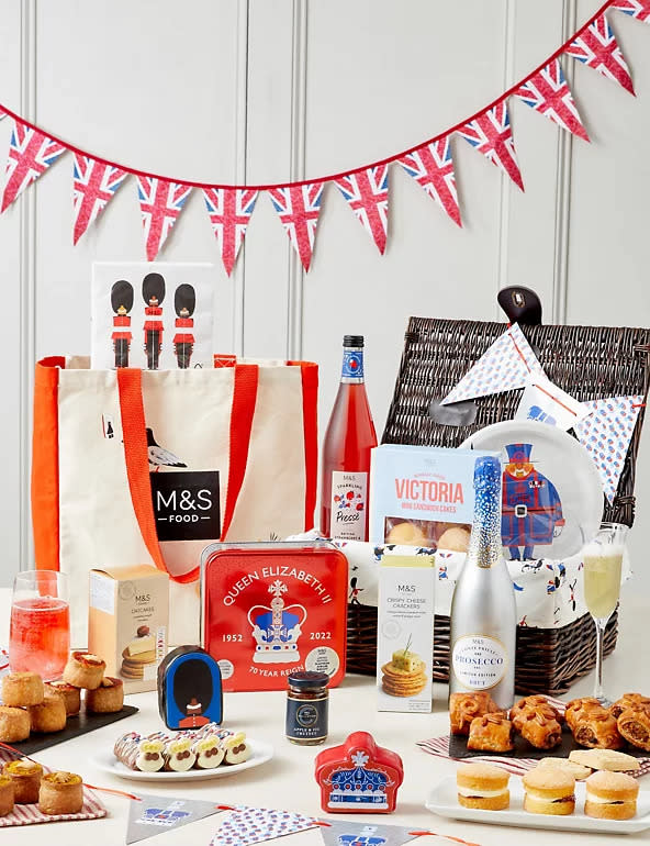 A £100 hamper designed for those having a party. (Marks &amp; Spencer)