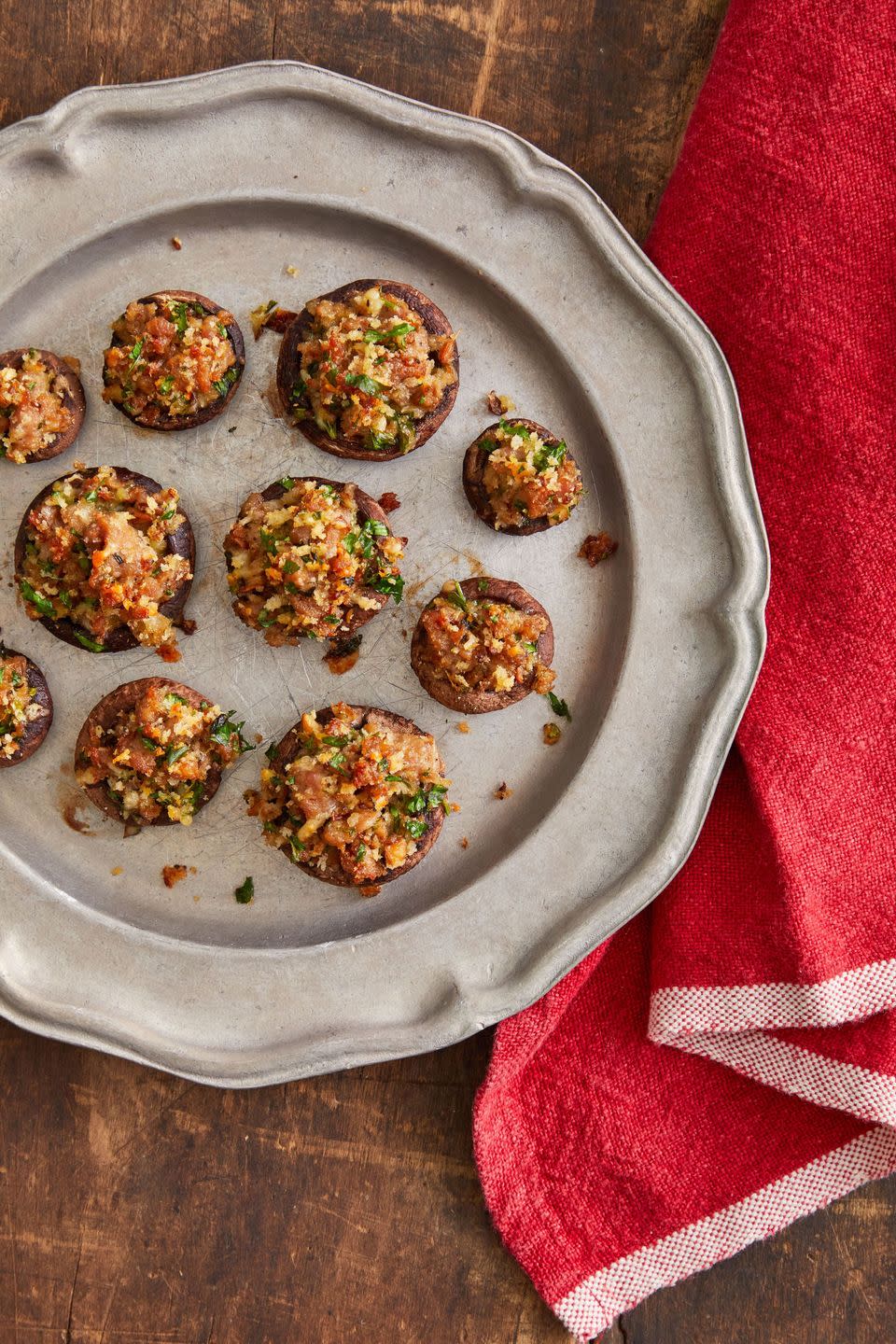 sausage stuffed mushrooms