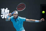 Tennis - China Open - Men's Singles Quarterfinals - Beijing, China - October 6, 2017 - John Isner of the U.S. in action against Rafael Nadal of Spain. REUTERS/Jason Lee