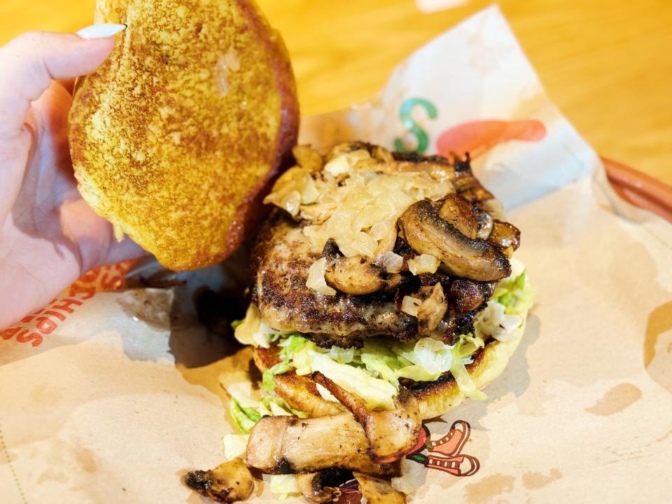 Chili's Mushroom Swiss Burger