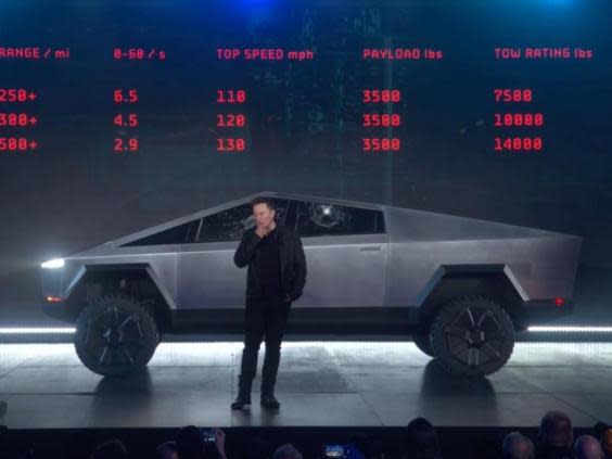 The Tesla Cybertruck is capable of 0-60mph in just 2.9 seconds (Tesla)