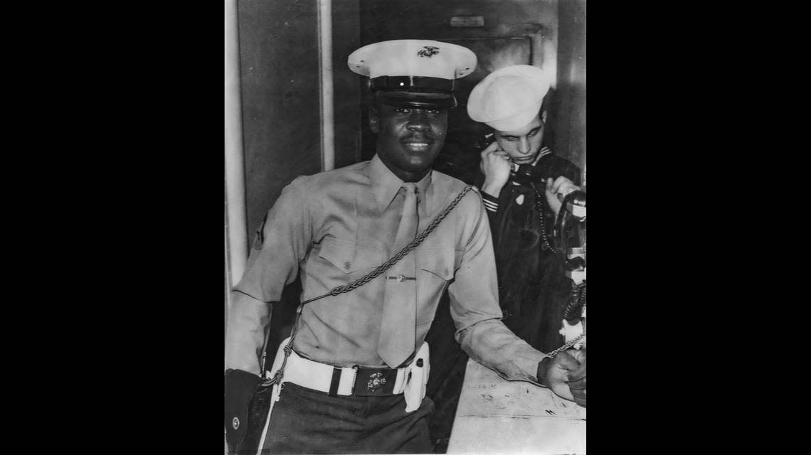 Undated photo of Arthur Lee McDuffie during his stint in the U.S. Marines.