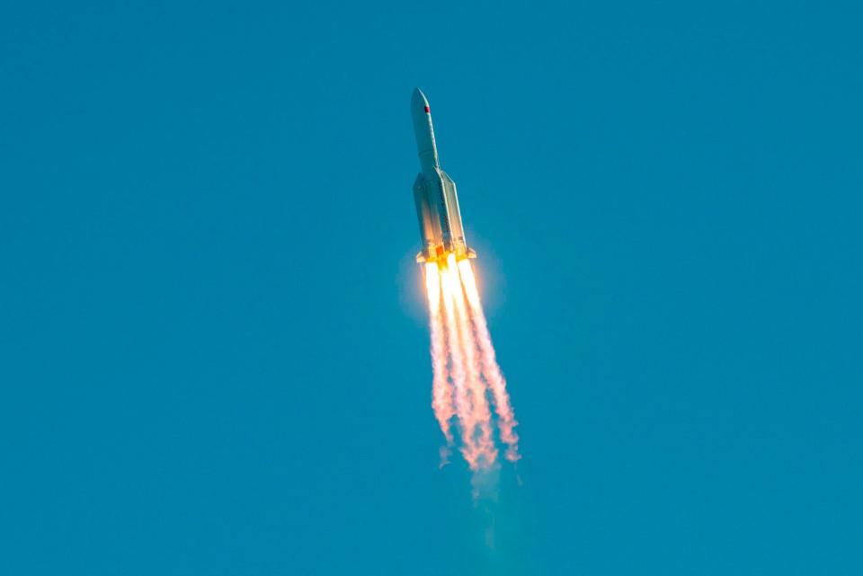 A Chinese rocket in May this year (AFP via Getty Images)