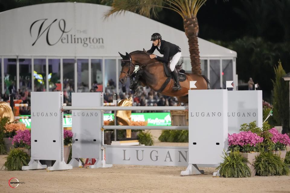 Richard Vogel and United Touch won the 'Saturday Night Lights' $385,000 Lugano Diamonds Grand Prix at the Winter Equestrian Festival.