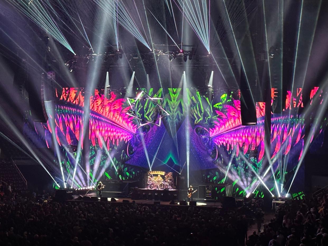 Rock band Tool showcased its trademark light show and graphics display at a recent concert held at Knoxville's Thompson-Boling Arena.