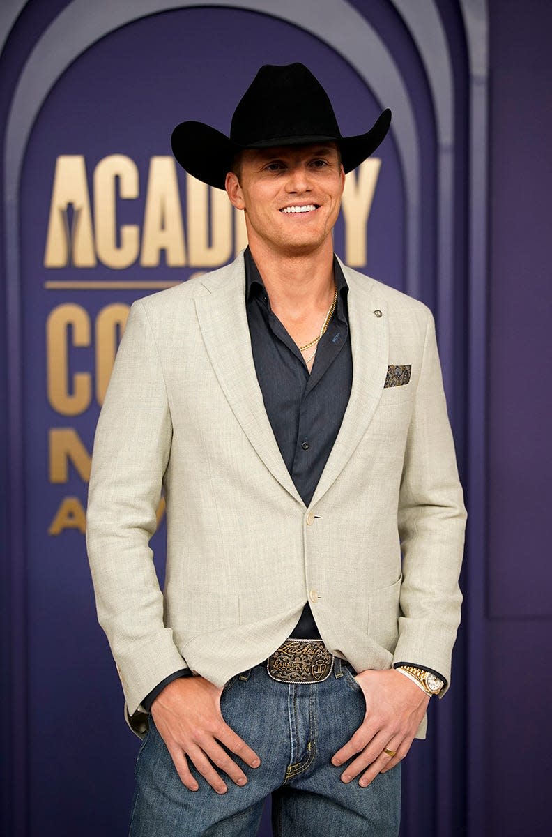 Parker McCollum attends the 2024 ACM Awards.