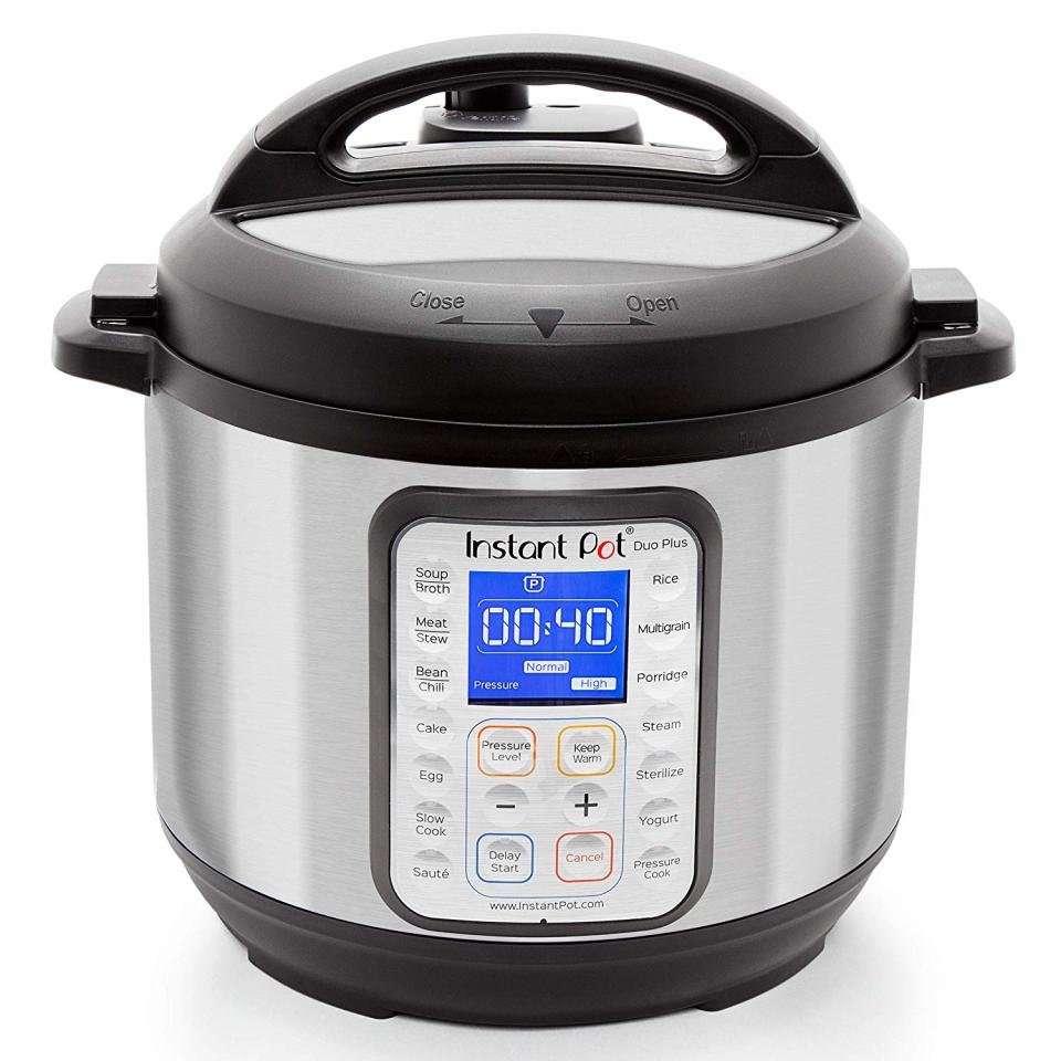 Instant Pot DUO PLUS 60 6 QT 9-in1 Multi-Use Programmable Pressure Cooker. (Photo: Amazon)