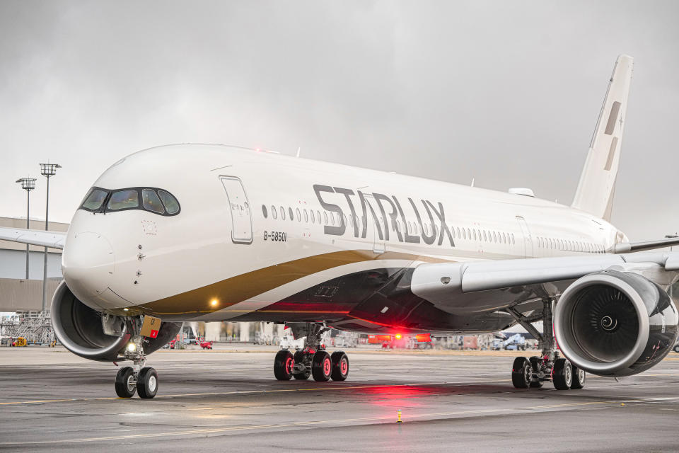 星宇航空首架A350 B-58501正式交機，將配備國內唯一奢華頭等艙。圖/星宇提供