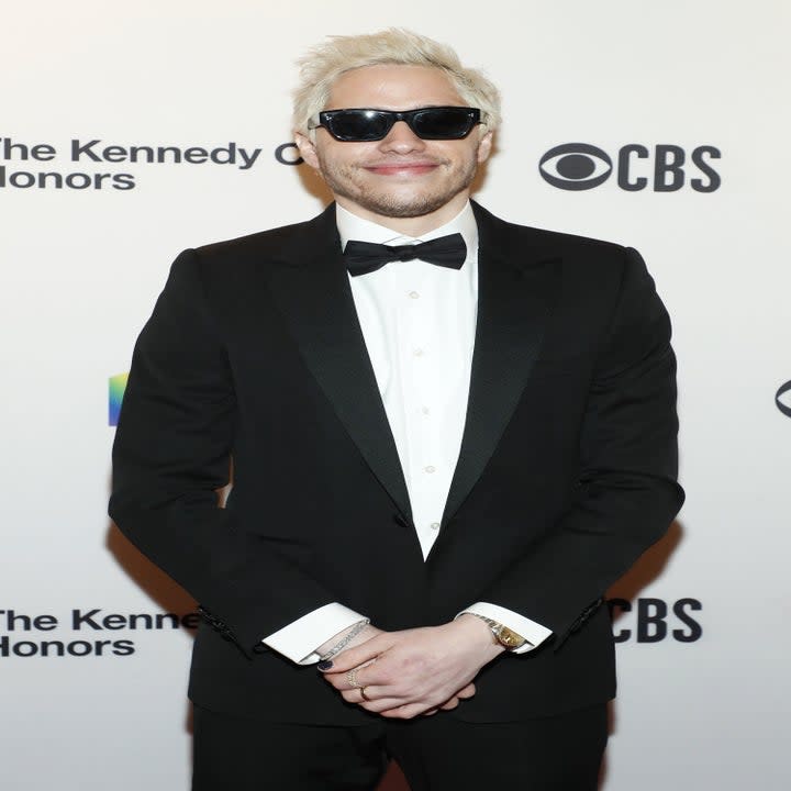 Pete Davidson wears a suit and sunglasses at the Kennedy Center Honors