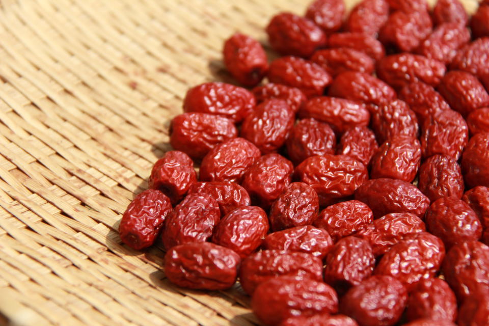 Red dates are packed with vitamins and minerals, and can even reduce stress. (Photo: Getty)