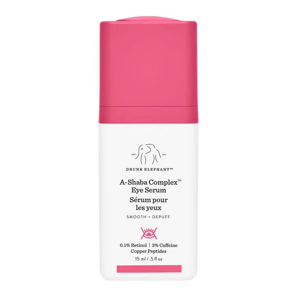 <p><a href="https://go.redirectingat.com?id=74968X1596630&url=https%3A%2F%2Fwww.sephora.com%2Fproduct%2Fdrunk-elephant-a-shaba-complex-retinol-eye-serum-with-caffeine-copper-peptides-P504139&sref=https%3A%2F%2Fwww.cosmopolitan.com%2Fstyle-beauty%2Fbeauty%2Fg45689819%2Fbest-eye-serum%2F" rel="nofollow noopener" target="_blank" data-ylk="slk:Shop Now;elm:context_link;itc:0;sec:content-canvas" class="link rapid-noclick-resp">Shop Now</a></p><p>A-Shaba Complex Eye Serum</p><p>sephora.com</p><p>$64.00</p>