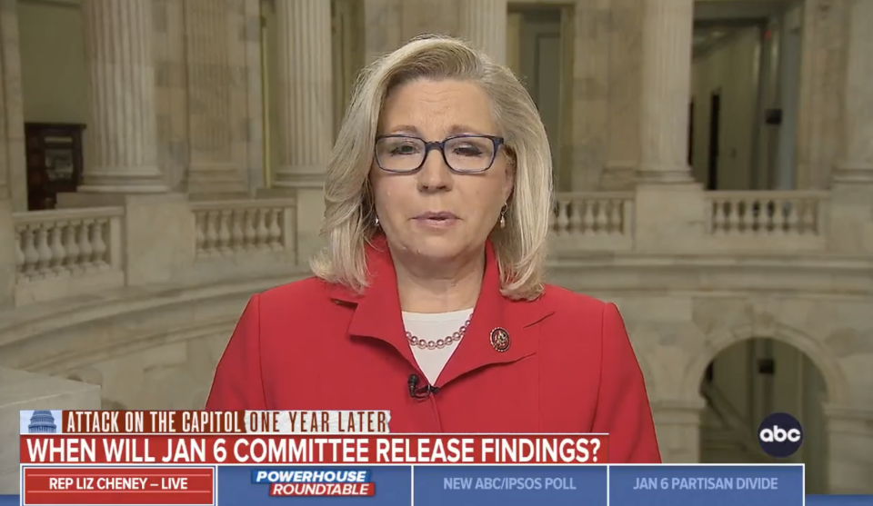 Rep. Liz Cheney on ABC. (Screenshot: Twitter/@ThisWeekaBC.)