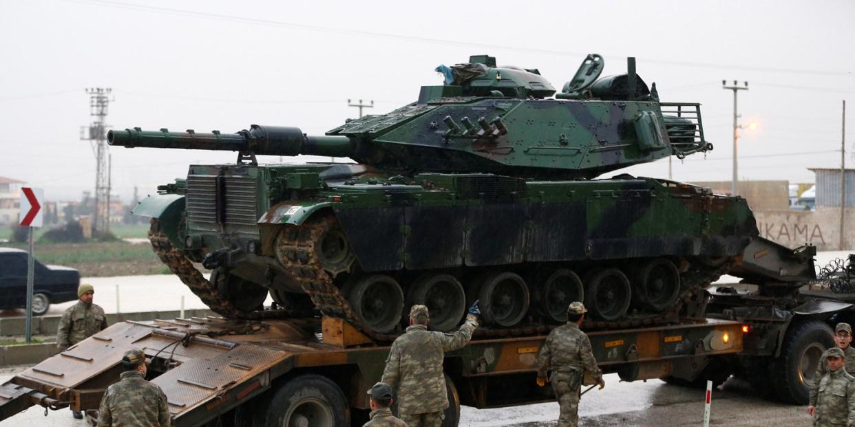 turkey tank syria military Reyhanli