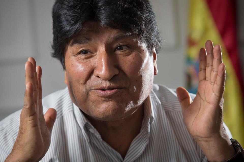 "No hay ninguna confianza en la OEA (Organización de los Estados Americanos), menos en Luis Almagro", dijo Evo Morales