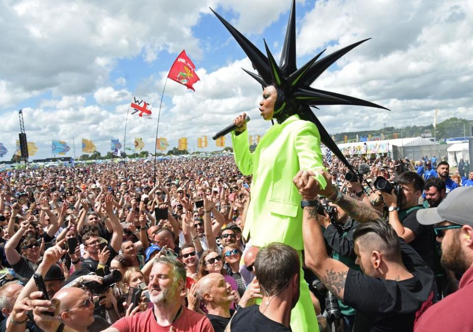 Skunk Anansie performing on the Other stage