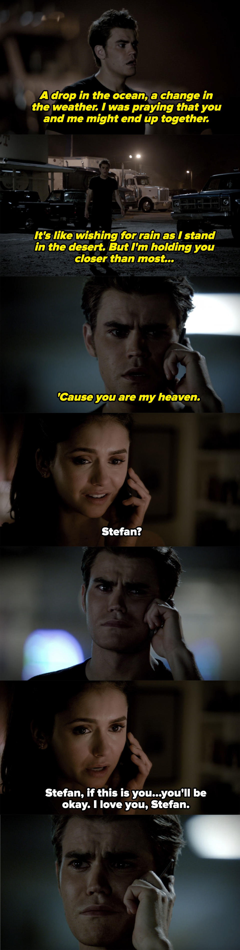 Screenshots from "The Vampire Diaries"