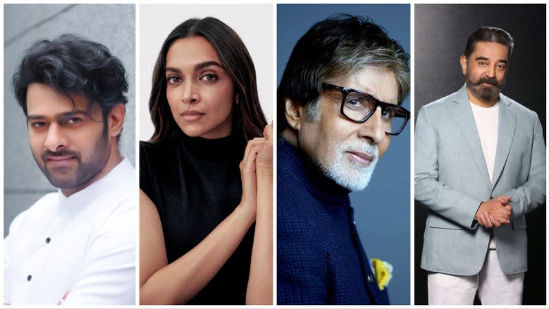 Prabhas, Deepika Padukone, Amitabh Bachchan, and Kamal Hasan