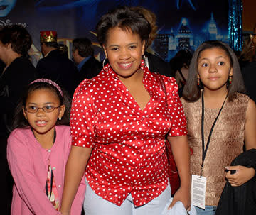 Chandra Wilson and daughters at the Los Angeles premiere of Walt Disney Pictures' Enchanted