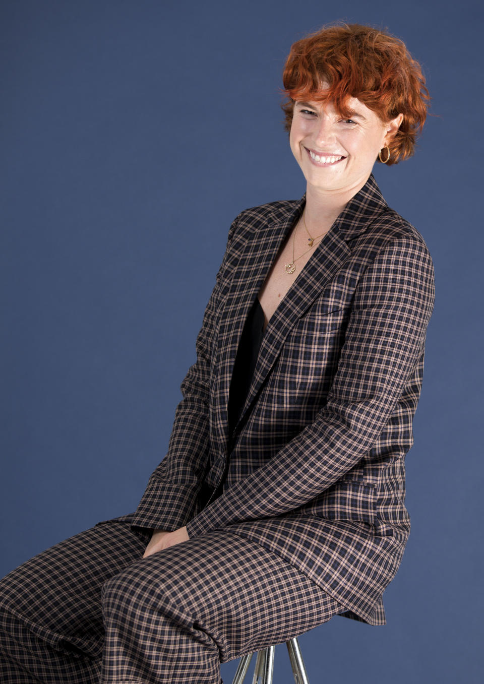 In this June 18, 2019 photo, Jessie Buckley poses for a portrait in New York. In “Wild Rose,” Buckley stars as a fiery, working-class Glasgow single mother, just out of prison, who dreams of becoming a country music star. (Photo by Brian Ach/Invision/AP)