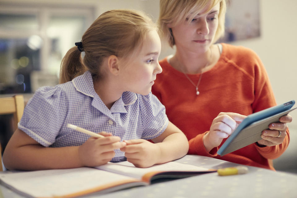 Many parents admit to struggling with their children's homework [Photo: Getty]