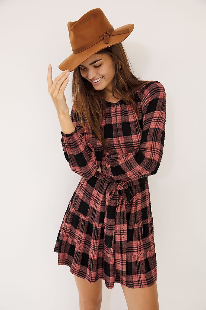 Daia Plaid Mini Dress