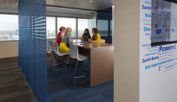 <b class="credit">Zurich</b>A casual meeting space at one of global insurance company Zurich's offices.