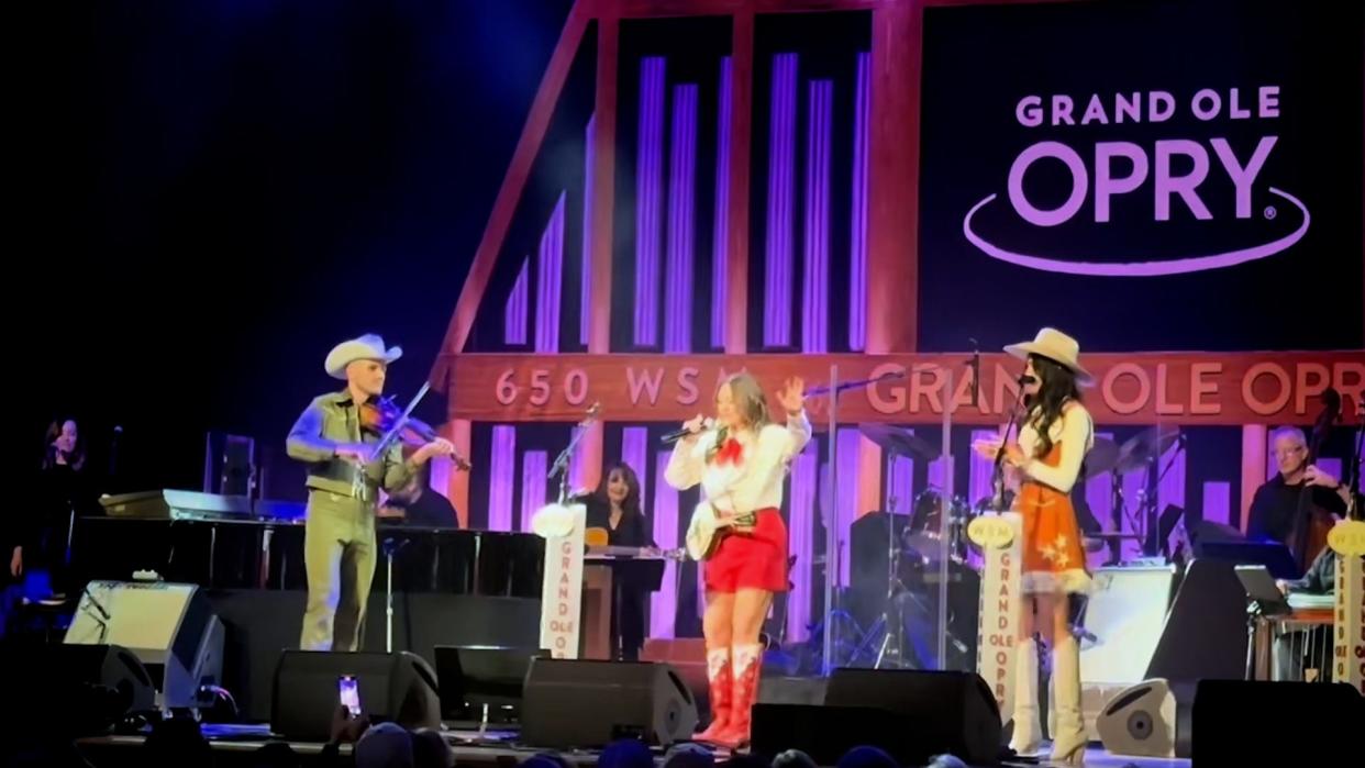 The Grand Ole Opry apologized for Elle King's profanity during a performance at a Dolly Parton tribute show on Friday. The singer has since rescheduled some tour dates, including two at Island Resort and Casino in Harris, Michigan.