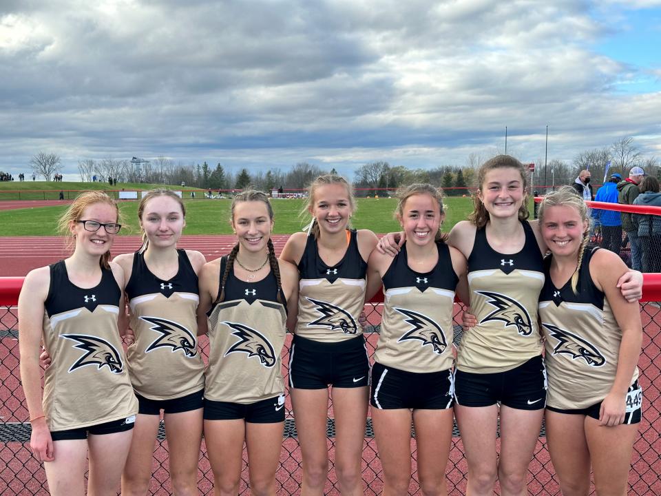 Corning's girls cross country team placed fourth in Class A at the NYSPHSAA championship meet Nov. 12, 2022 at Vernon Verona Sherrill High School.