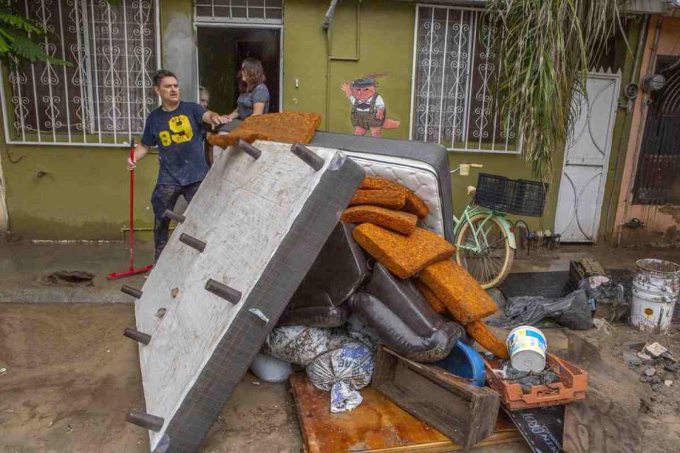 Viviendas afectadas en Monterrey tras el paso de la tormenta tropical Alberto. Foto: Cuartoscuro