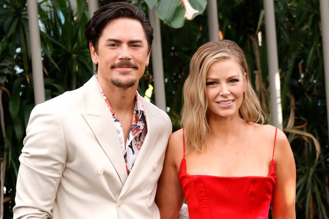 <p>Frazer Harrison/Getty</p> From left: Tom Sandoval and Ariana Madix attend the Los Angeles premiere of Universal Pictures' "Jurassic World Dominion" on June 06, 2022 in Hollywood, California.