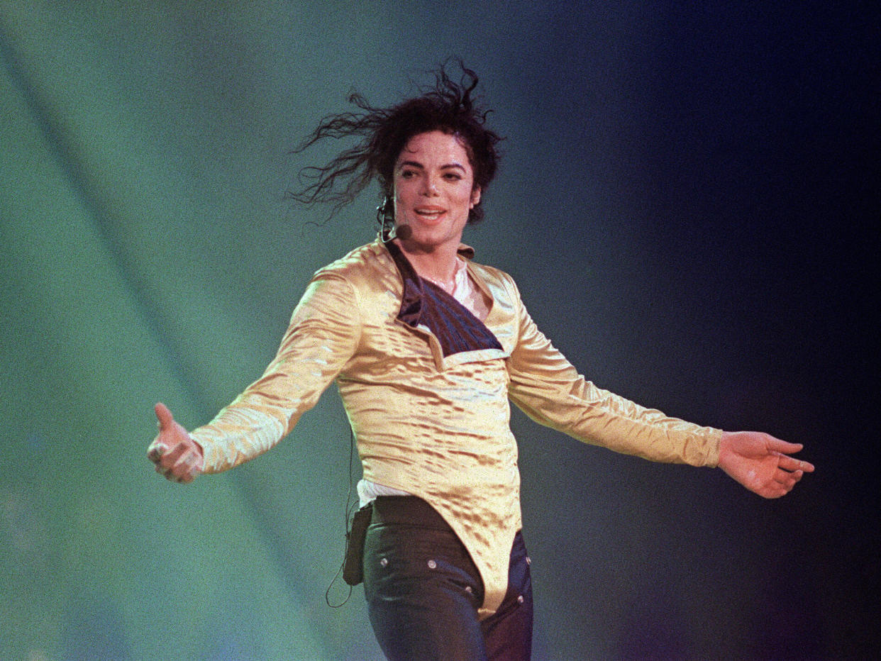 Jackson in a 1996 performance in Brunei: Getty Images