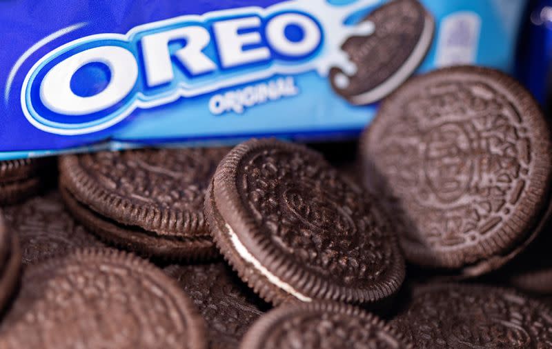 FILE PHOTO: Mondelez International's Oreo biscuits are seen in this illustration picture