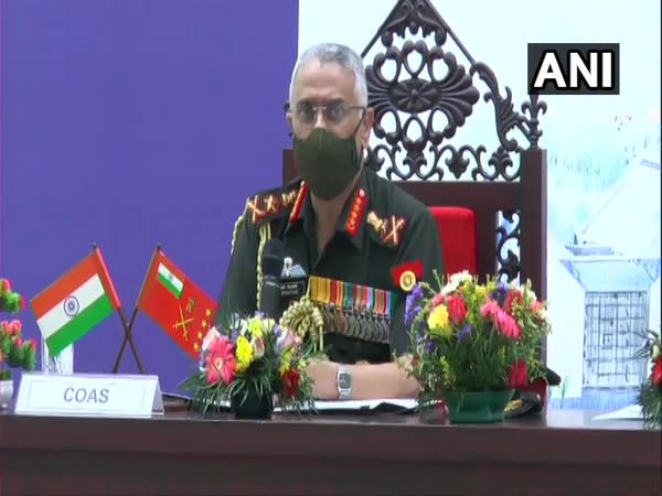 Army Chief General MM Naravane addressing a press conference in Kannur on Saturday. Photo/ANI