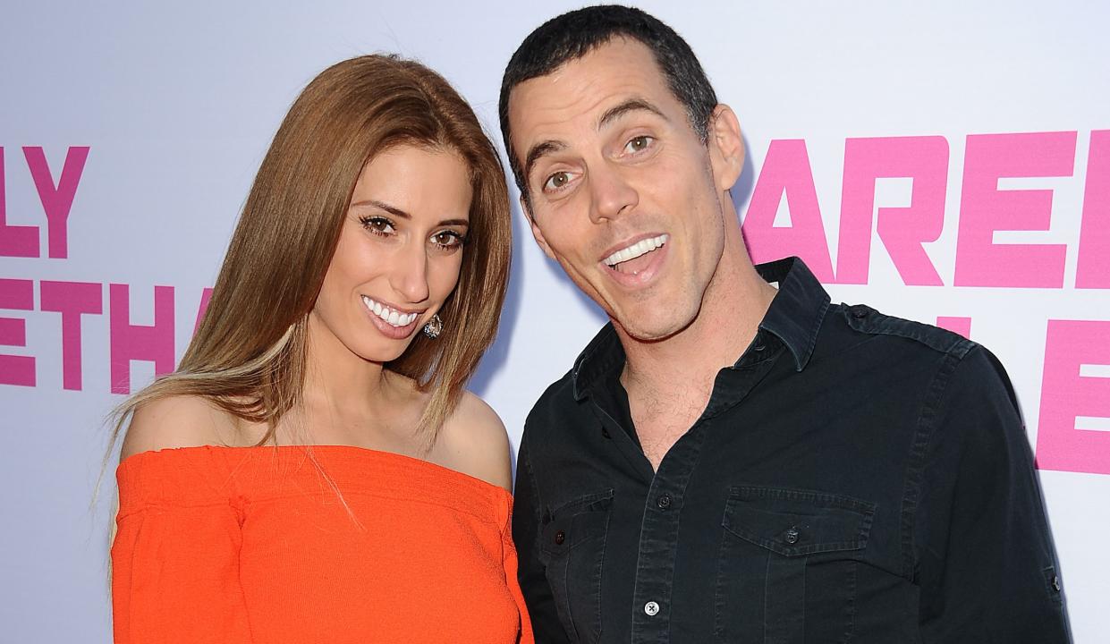 Stacey Solomon dated Steve-O in 2015. (Getty Images)