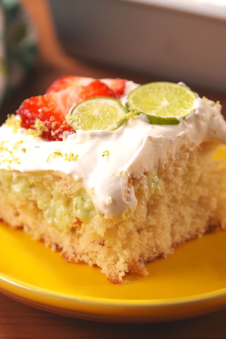 Key Lime Poke Cake