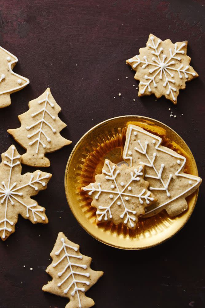 <p>Don't forget to serve these cinnamon, ginger and cardamom-spiced cookies with a piping hot cup of tea. </p><p>Get the <a href="https://www.goodhousekeeping.com/food-recipes/dessert/a25335130/chai-tree-and-snowflake-cookies-recipe/" rel="nofollow noopener" target="_blank" data-ylk="slk:Chai Trees and Snowflake Cookies recipe;elm:context_link;itc:0;sec:content-canvas" class="link "><strong>Chai Trees and Snowflake Cookies recipe</strong></a>.</p>