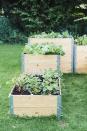 <p>The best part about raised garden beds? They don't need to look overly polished to elevate your space. Go for raw woods and exposed metal braces to create a chic rustic design. </p>
