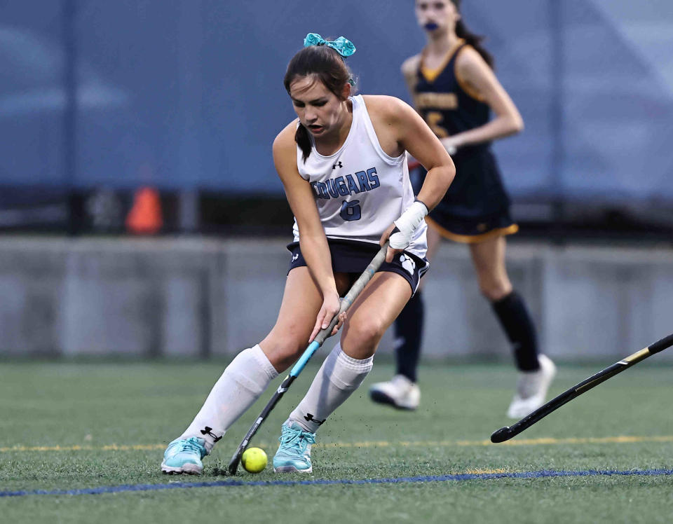 Mount Notre Dame's Laura Fagan had nine goals and nine assists in 2022.