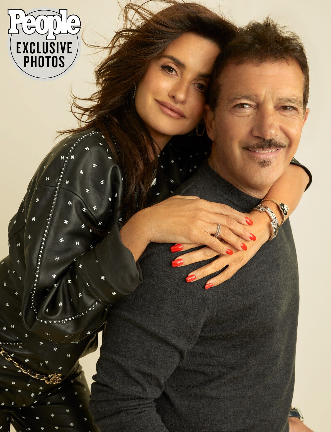 Antonio Banderas and Penelope Cruz photographed in NYC on June 14th by Ari and Louise.