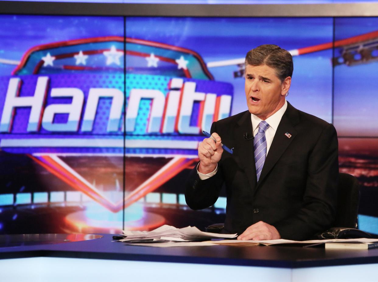 <p>Fox News’ Sean Hannity called Prince Harry out at the end of his 9pm show</p> (Getty Images)