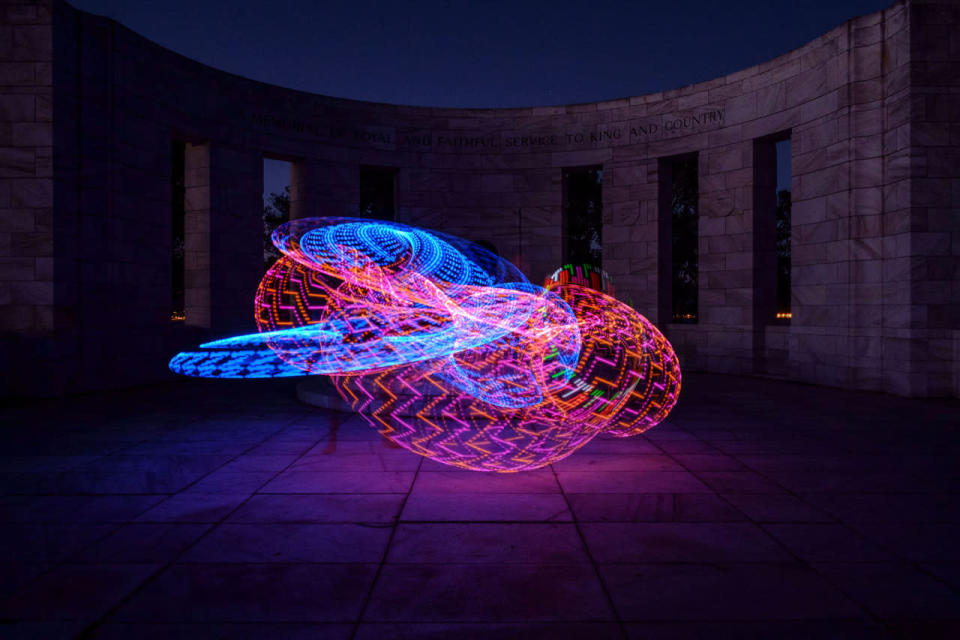 Hula Hoop light show