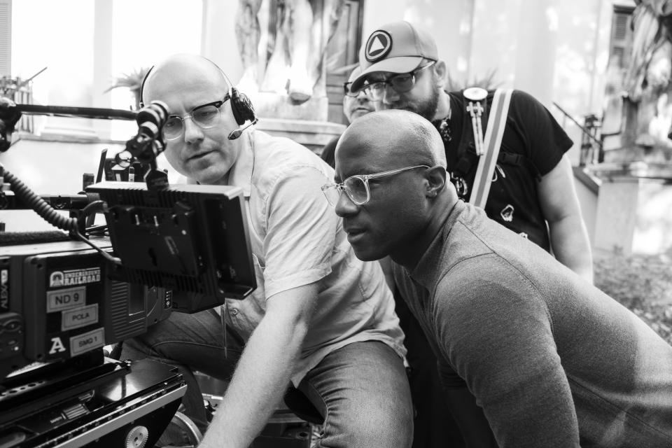 Barry Jenkins and James Laxton on the set of “The Underground Railroad” - Credit: Kyle Kaplan/Amazon Studios