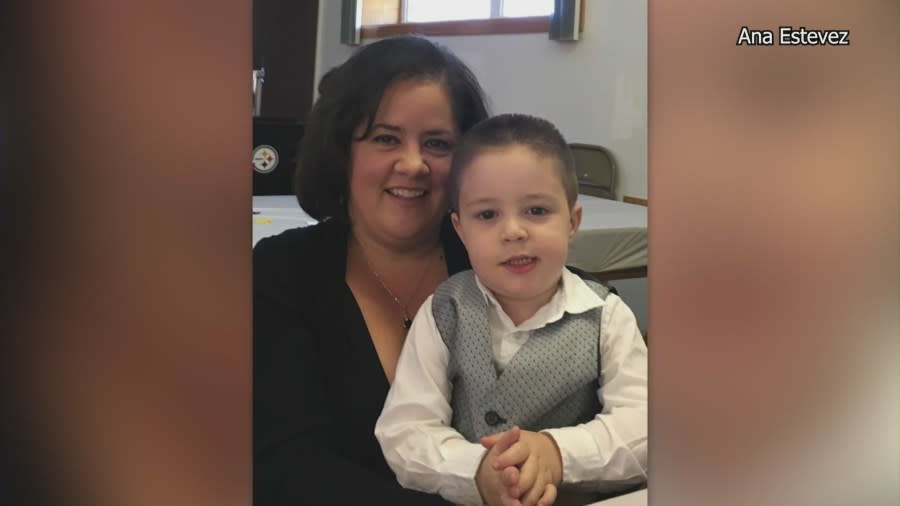 Aramazd Andressian, Jr., a 5-year-old boy known as “Piqui,” pictured with his mother, Ana Estevez, in a family photo.