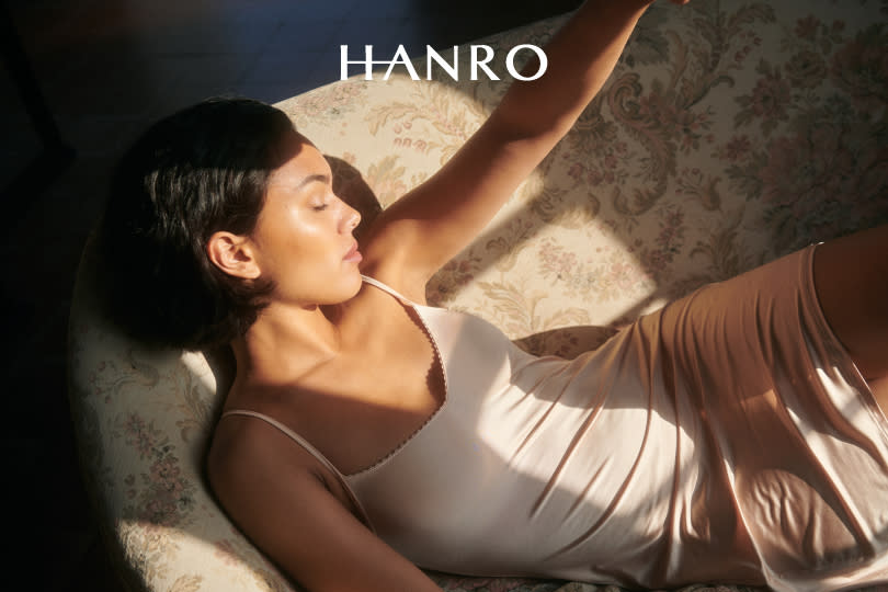 ▲獨家引進瑞士的國際品牌HANRO，世界級的工藝技術加上慵懶迷人的設計風格，是許多好萊塢名人的時尚單品。