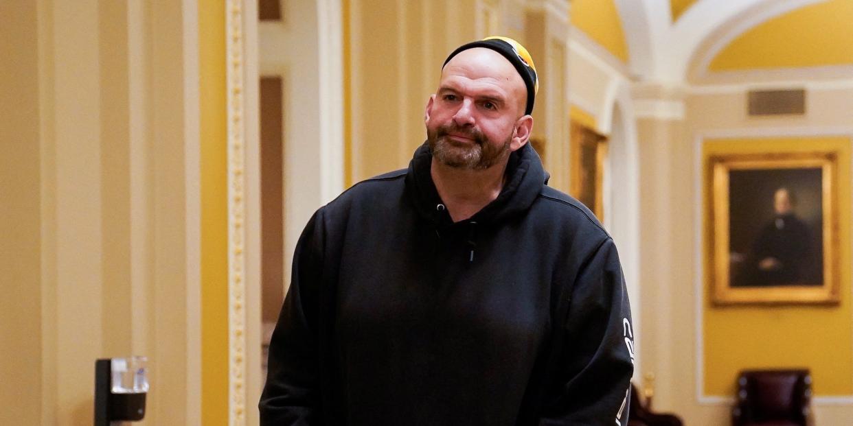 Fetterman has grown increasingly critical of Biden's approach to Israel — but he insisted on Tuesday that wasn't the case.