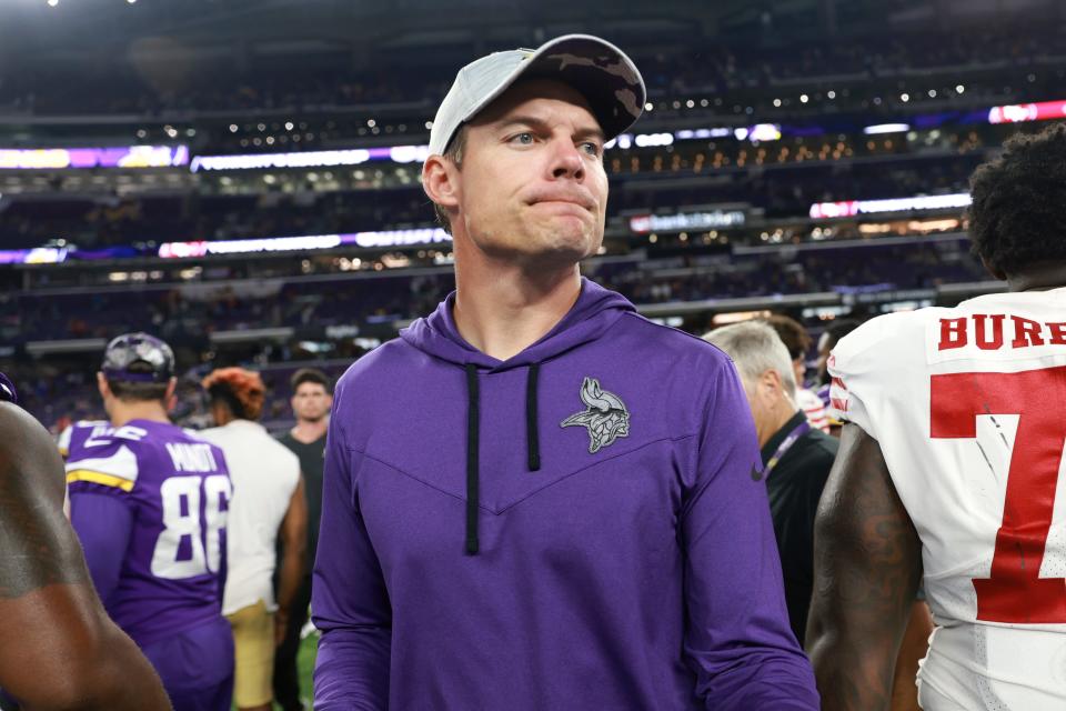 Minnesota Vikings head coach Kevin O'Connell, 37, is the second-youngest head coach in the NFL.