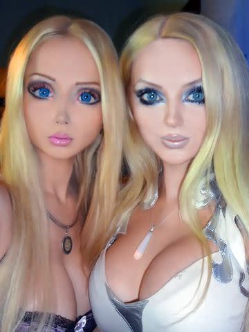 Real life Barbie doll twins