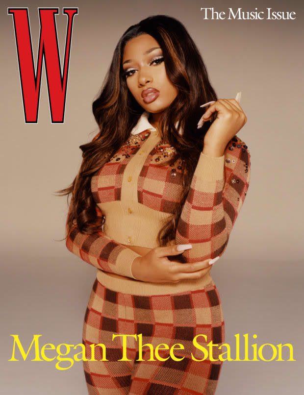 Megan Thee Stallion covers W Magazine's Music Issue.