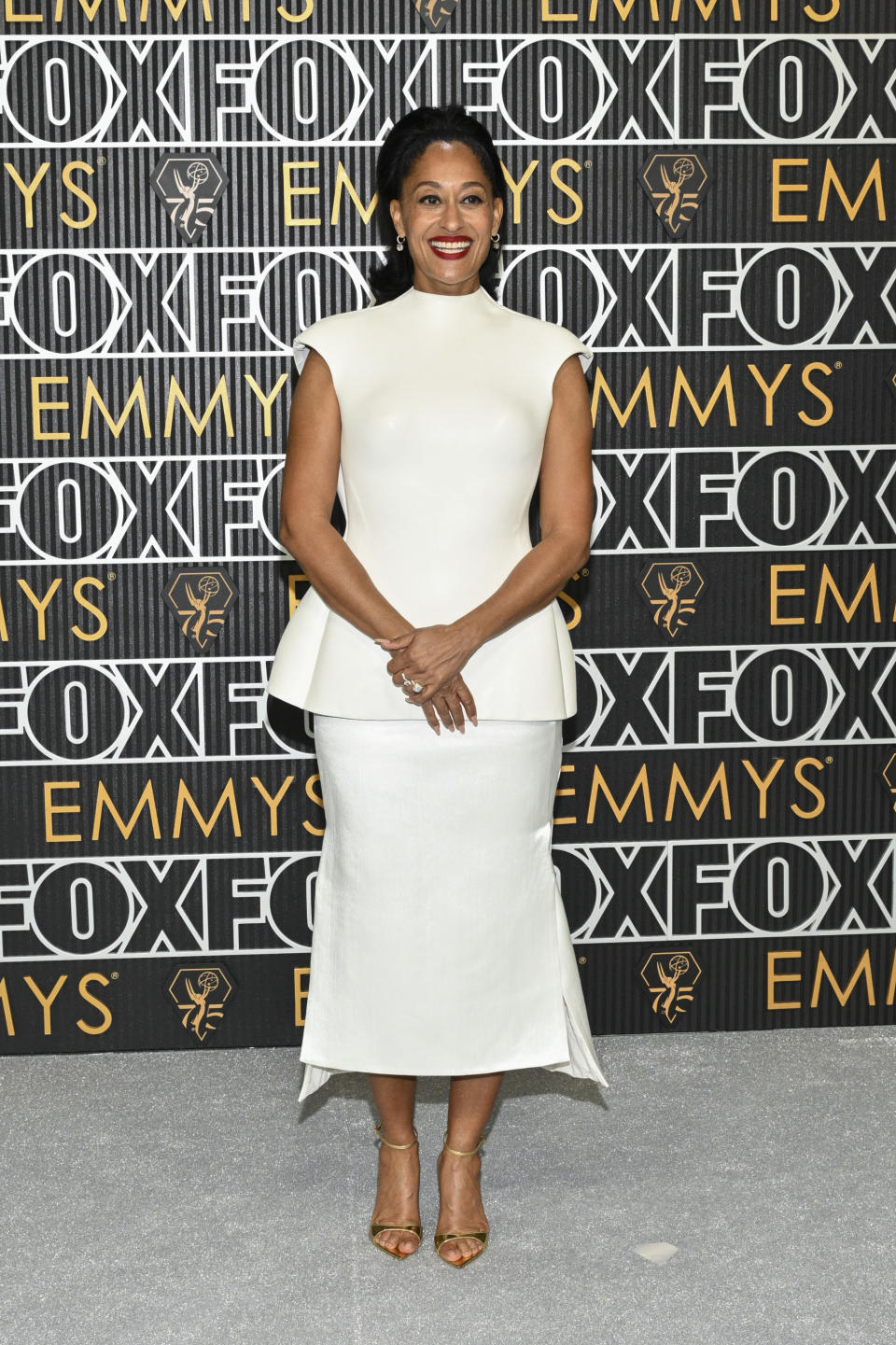 tracee ellis ross, shoe moments, red carpet, emmys 2024, emmy awards, celebrity style, 