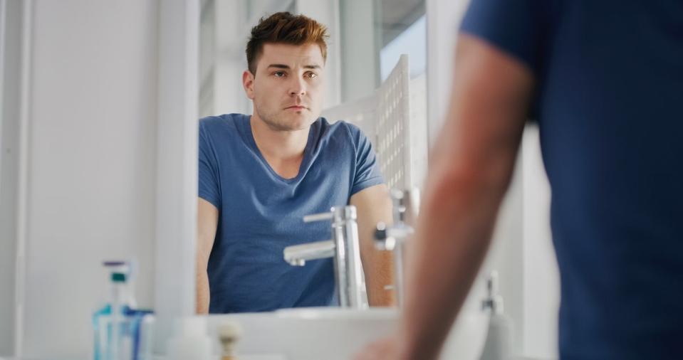 That face you see in the bathroom every morning is the ‘opposite’ you (Getty)